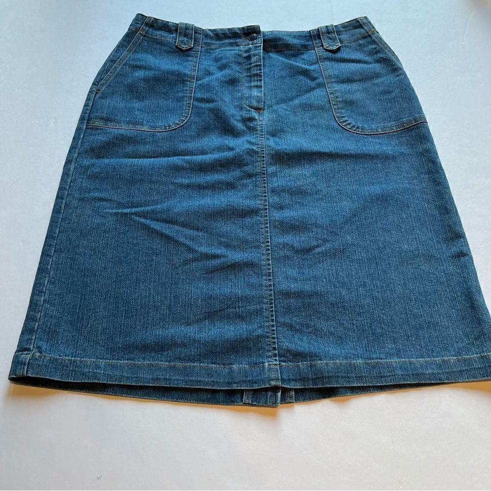 Architect Women's Petite Blue Denim Skirt Size 14P